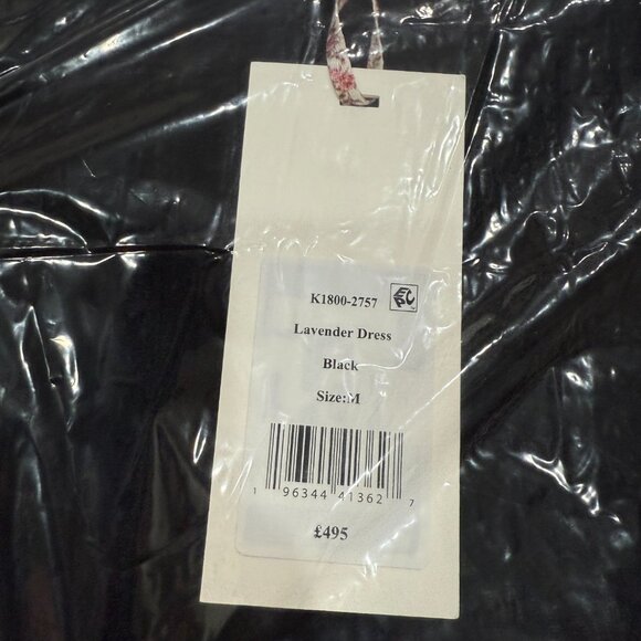 LoveShackFancy | Lavender Stretch Pointelle Mini Dress | Black | NWT - Picture 9 of 10